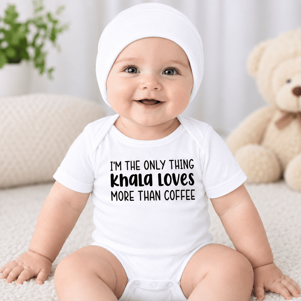 Khala Loves More Than Coffee For Boy & Girl Romper