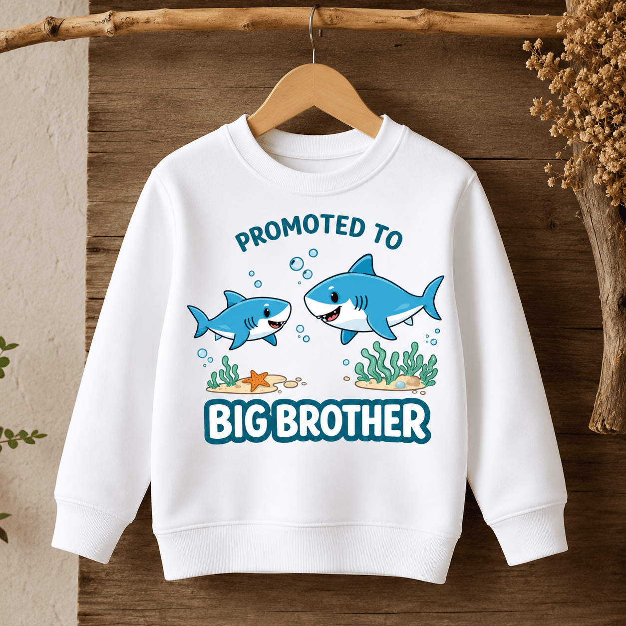 Promoted to Big Brother/Sister Animal Sweatshirt - Image 2