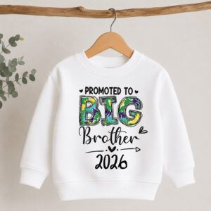 Promoted to Big Brother 2026 Kids Sweatshirt