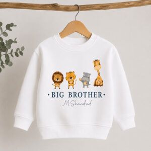 Personalized Safari Animal Big Brother Sweatshirt