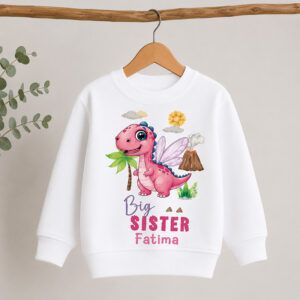 Personalized Dinosaur Sibling Sweatshirt