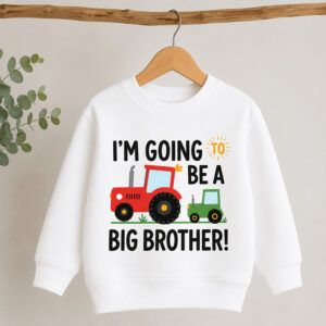 I'm Going to Be a Big Brother Tractor Sweatshirt