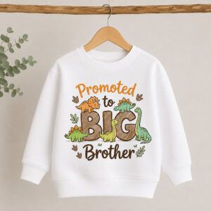 Promoted to Big Brother Dinosaur Sweatshirt