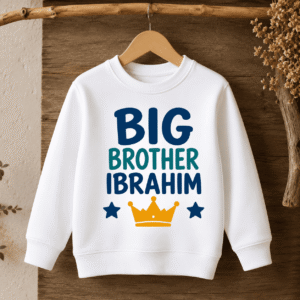 Personalized Big Brother & Big Sister Crown Sweatshirt