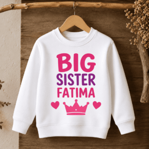 Alternative view of Personalized Big Brother & Big Sister Crown Sweatshirt