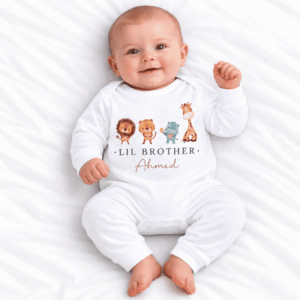 Personalized Safari Animal Big Brother Romper