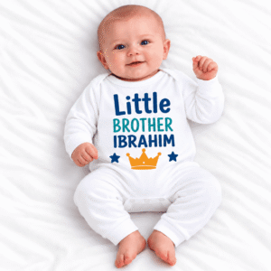 Alternative view of Personalized Big Brother & Big Sister Crown Romper
