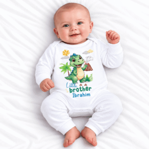 Personalized Dinosaur Sibling Romper